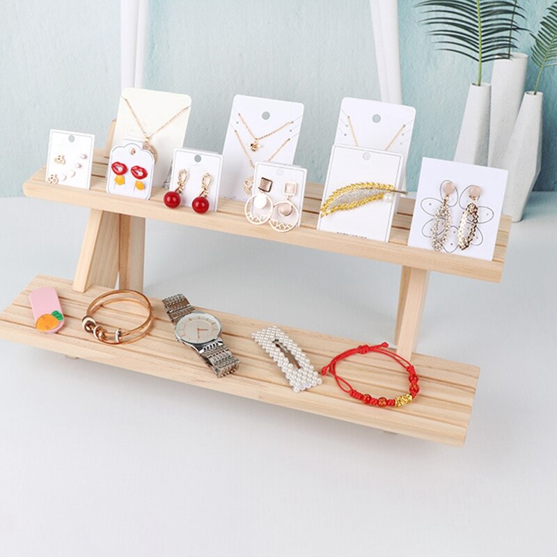 Log Ring Display Rack Multi-Layer Earring Earring Display Rack Jewelry Rack Detachable Earring Card Jewelry Rack