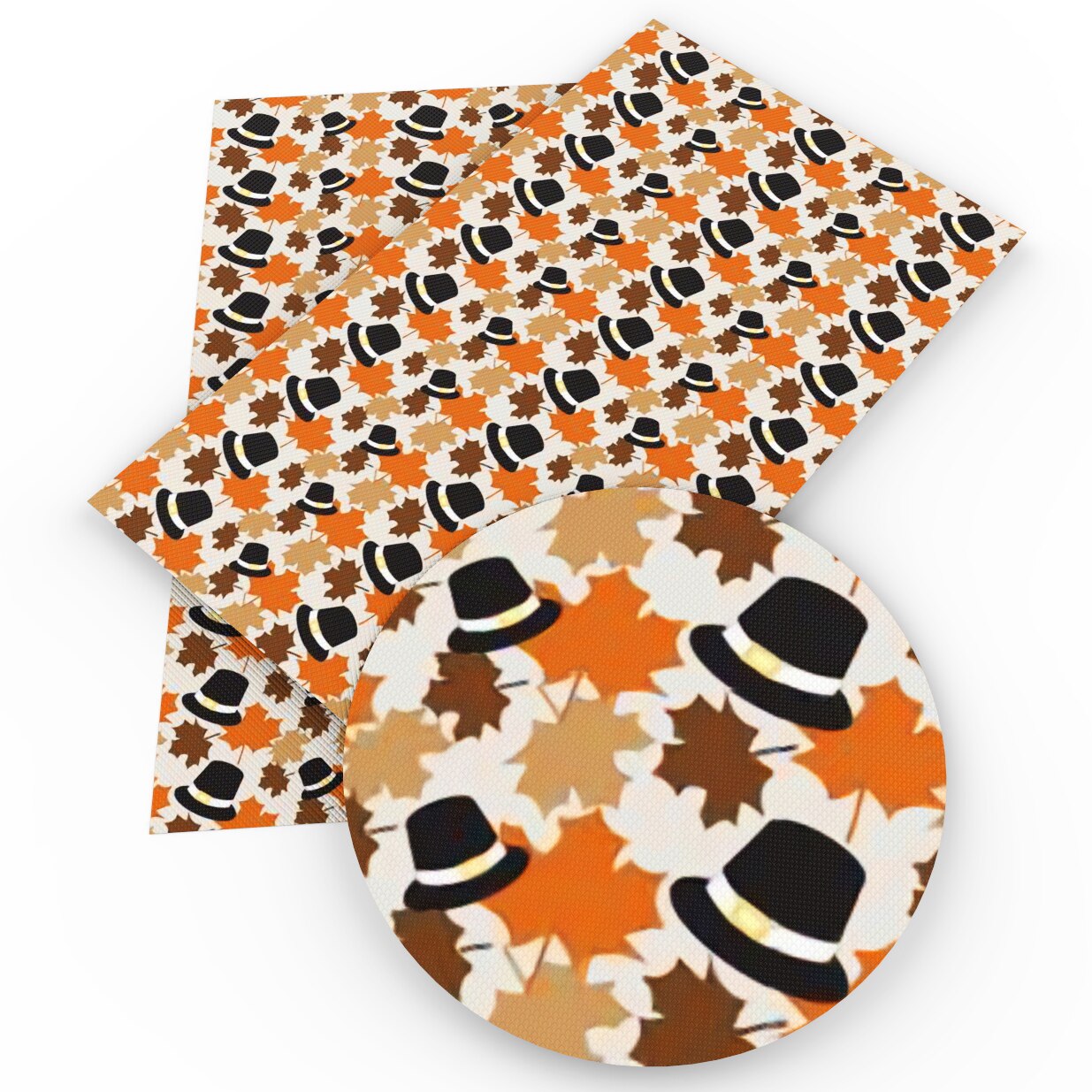 david tilbehør 20*34cm blomster halloween syntetisk skinn lappeteppe til hår sløyfe håndvesker lommebok telefondeksel diy ,1 yc 4269: 1068702001