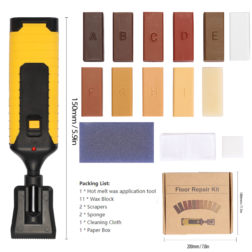 Ceramic Tile Repairing Tool Set Scratch Repairing Crack Fill Tile Surface DIY Floor Repair Kit Fix Wax Scratches Mending Tool