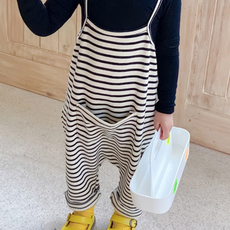 KIDS PLAID STRIPE SIDE JUMPSUIT main image 1