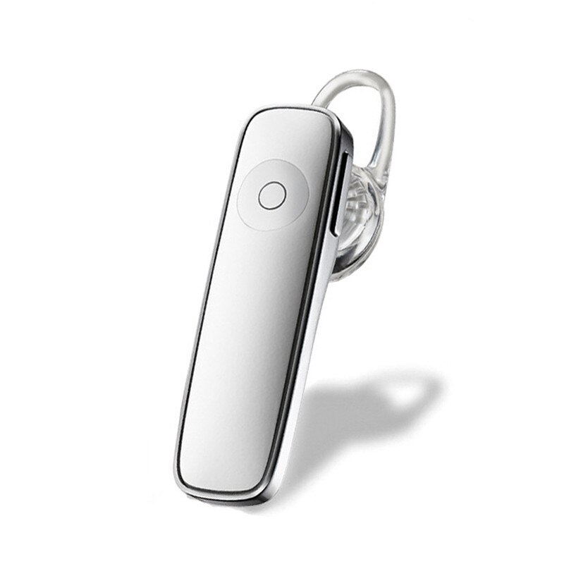 Auriculares estéreo M165, inalámbricos por Bluetooth, auriculares manos libres con micrófono para todos los teléfonos inteligentes Xiaomi y Android: Blanco