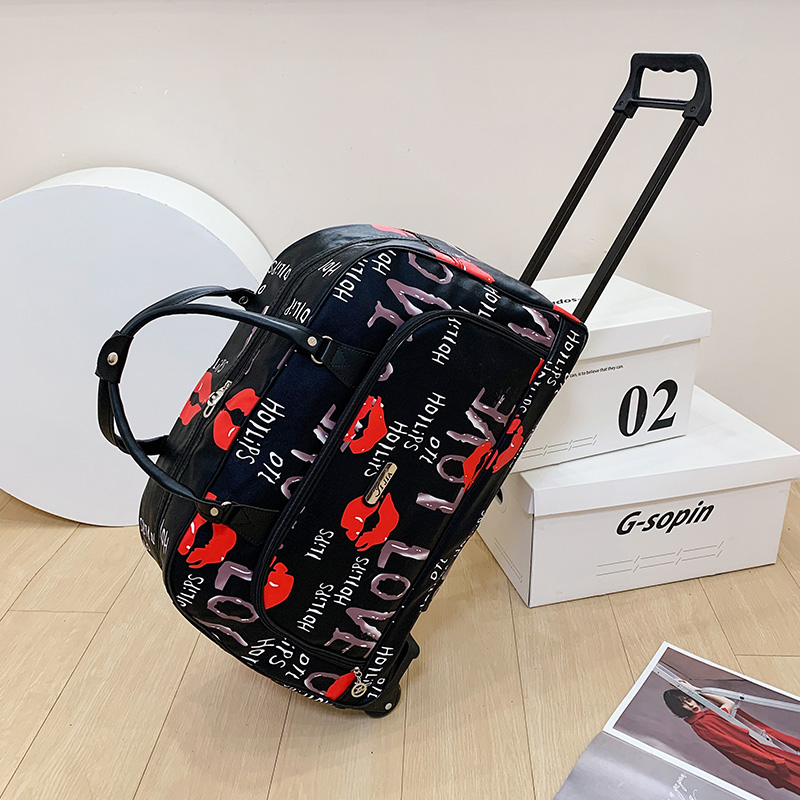 Grote Capaciteit Dames Koffer Trolley Tassen Wieltas Oxford Waterdichte Rollende Bagage Reistas Met Wielen