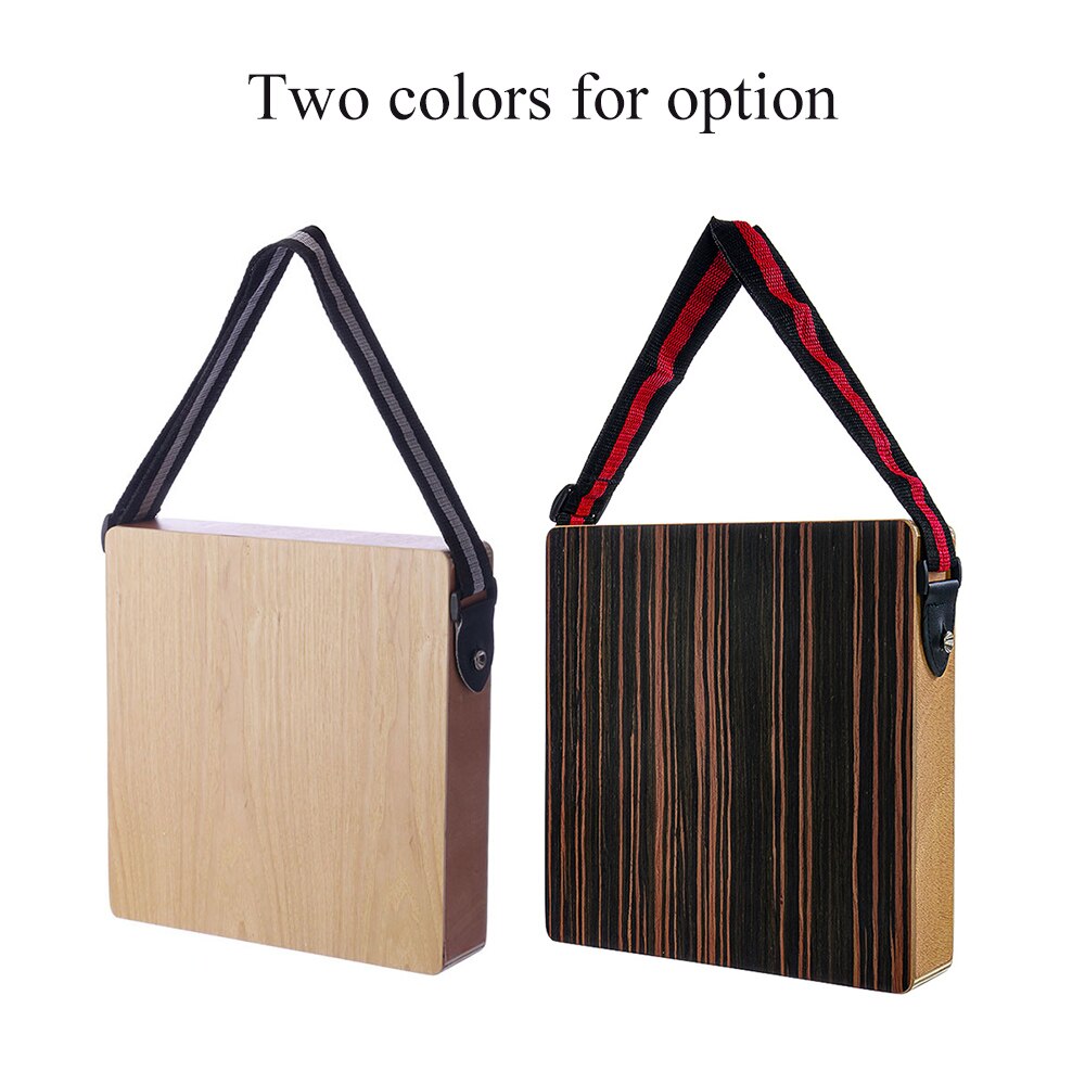 Cajon Boxdrum Reise Trommel Begleitung Musik Boxdrum Schlagzeug Instrument Massivholz Tragbare mit Gurt