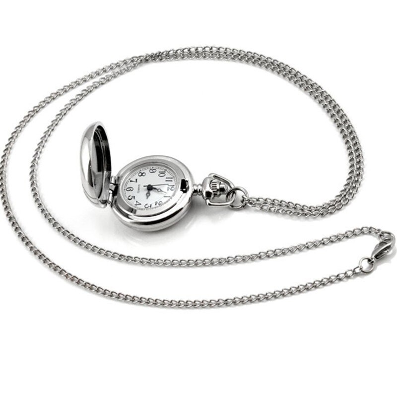 Tre hästar fickur vit häst fickur vintage silver stor fickur