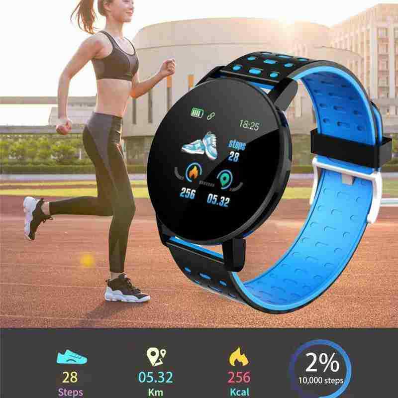 119Plus Smart Horloge IP67 Waterdichte Armband Horloge Hartslag Smart Polsband Sport Horloges Band Smartwatch Voor Android Ios