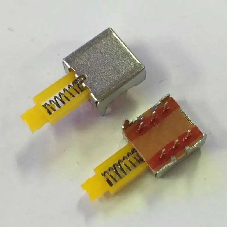 10PCS Spring Switch Latching Self-Locking Plastic Push Btton Switch 6Pin DIP PS-001/002/003/004