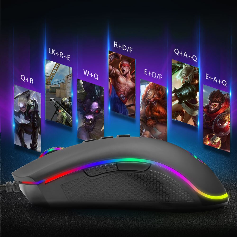Redragon COBRA FPS M711-FPS RGB USB Wired Gaming Mouse 32000 DPI 9 buttons mice Programmable ergonomic For Computer PC Gamer