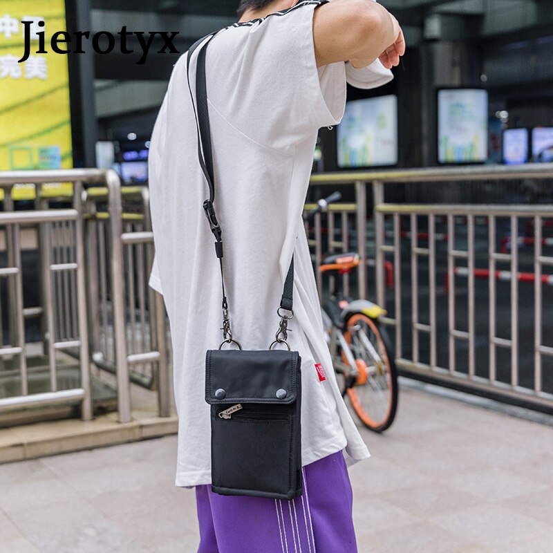 JIEROTYX sac de téléphone portable pochette d'épaule portefeuille Nylon universel portefeuille téléphone portable sac épaule femmes pas cher Discount