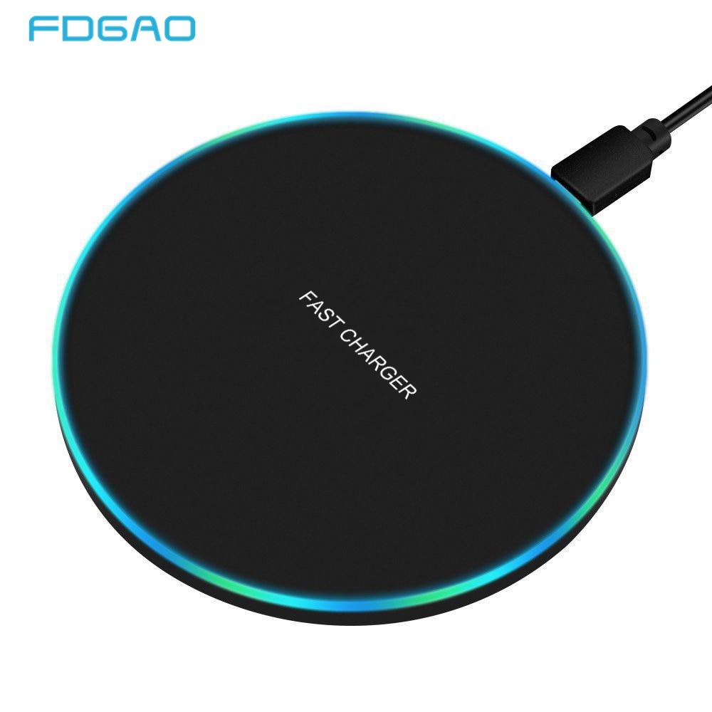 Fdgao 30W Snelle Draadloze Oplader Voor Samsung S10 S20 S9 Note 20 10 9 Usb C Qi Opladen Pad voor Iphone 12 11 Xs Xr X 8 Airpods Pro