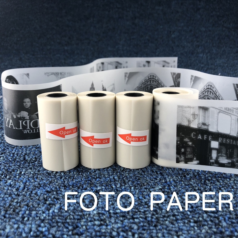 Self Adhesive Printable Sticker Paper Roll Direct Thermal Paper 57*30mm Semi-Transparent Print Paper For PAPERANG machine P1/P1S