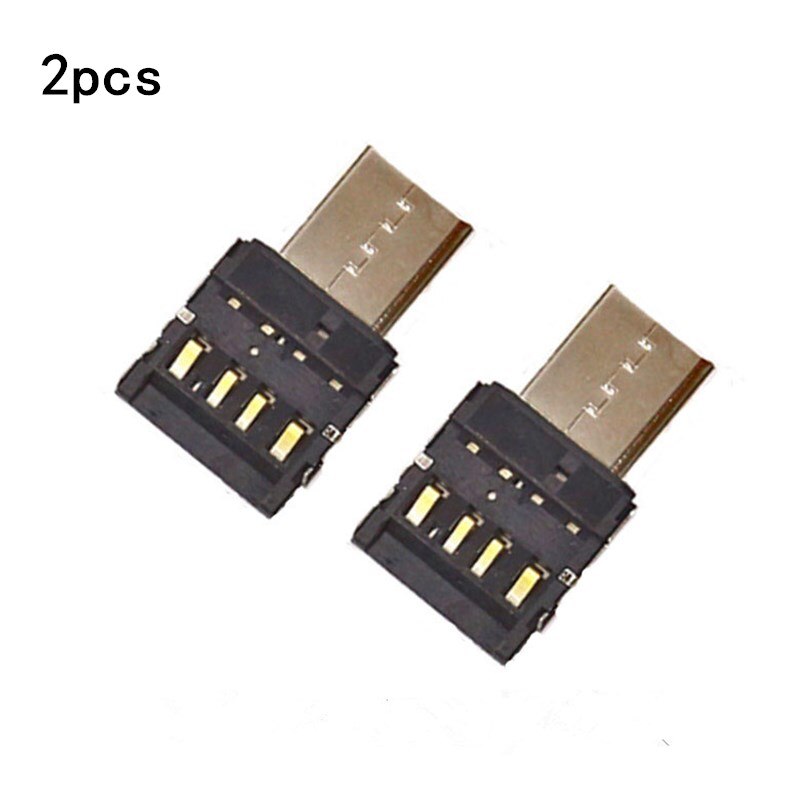 1/2pcs USB-C 3.1 Type C Male To USB Female OTG Adapter Converter For U Disk: 2pcs