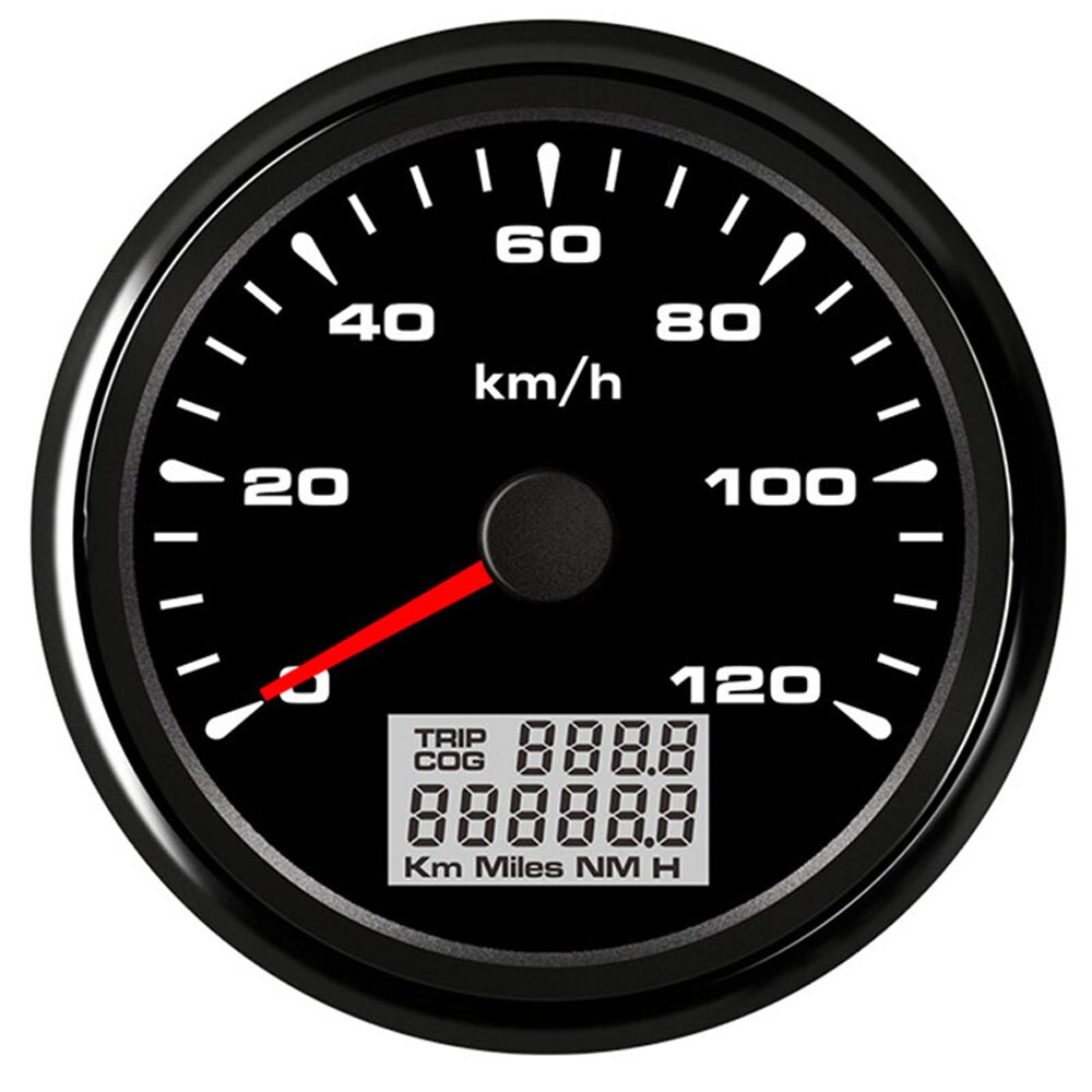 85 Mm Gps Snelheidsmeters 0-200 Km/h Waterdichte Gps Snelheid Kilometerteller Meters Trip Meter Voor Auto Vrachtwagen Motorfiets 9 -32V 8 Kleur Licht: BN 120kmh