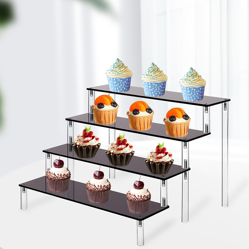 Acrylic Display Stand Fragrance Stand Jewelry Ladder Shelf Hand-made Figure Stand Organizer Rack Blind Box Perfume Model Holder