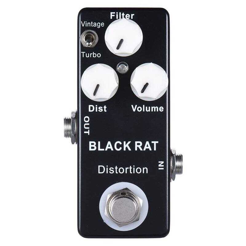 Mosky Zwarte Rat Gitaar Effect Pedaal Distortion True Bypass Klassieke Effect Pedaal &amp; T-Turbo Gitaar Onderdelen &amp; Accessoires stage Audio