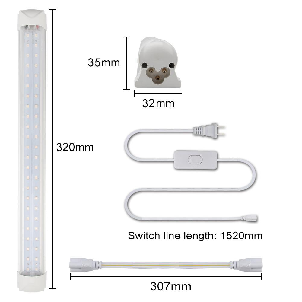 T8 crecer tubos de luz de espectro completo vegetales, plantas lámpara de 600W T8 luz de la planta bombillas Cob