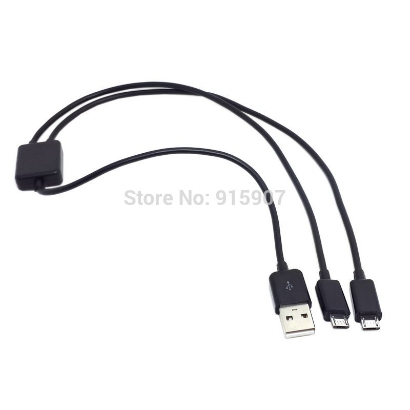 Jimier Cy Kabel 2 In 1 Combo Usb Naar Micro Usb Dual Plug Gegevens Charger Splitter Kabel Voor Htc Samsung mobiele Telefoon & Tablet