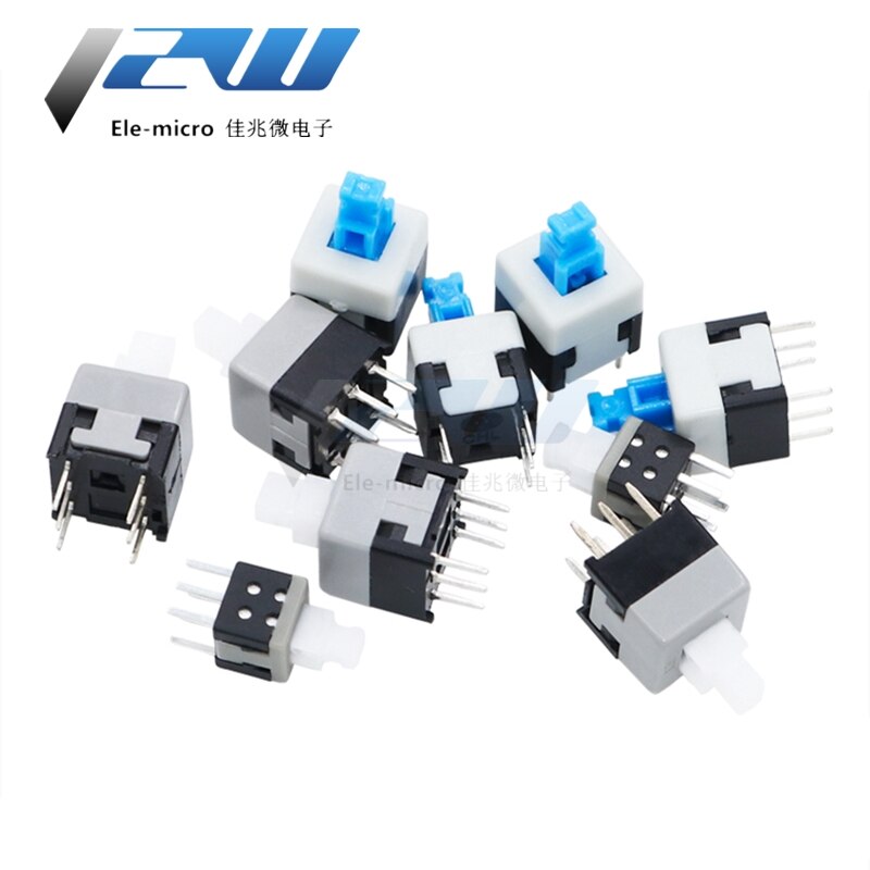 thumbnail image 2 of 6-Pin Mini Push Button Switch - 5.8mm Or 8.5mm Square, Self-Locking / Momentary 2 of 9