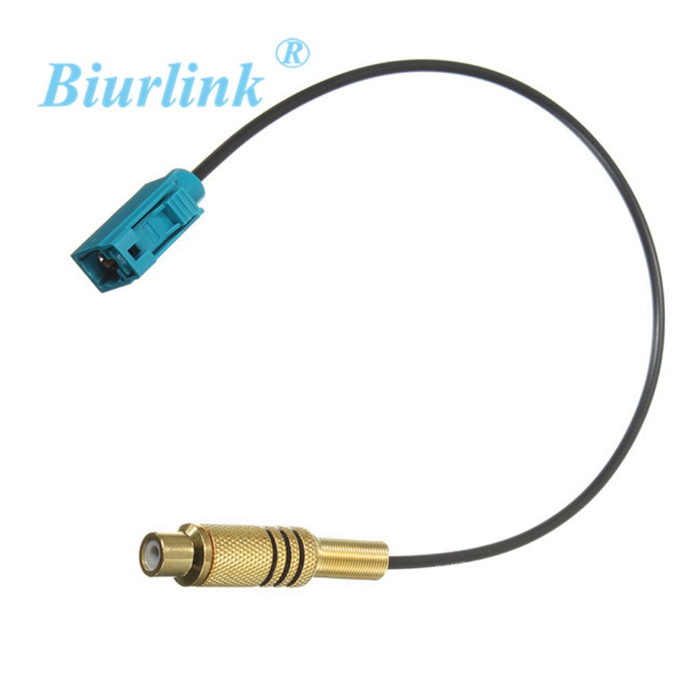 Biurlink Fakra CD Reversing Camera Adapter RCA Cable For Blapunkt Mercedes Ford Gold Plug