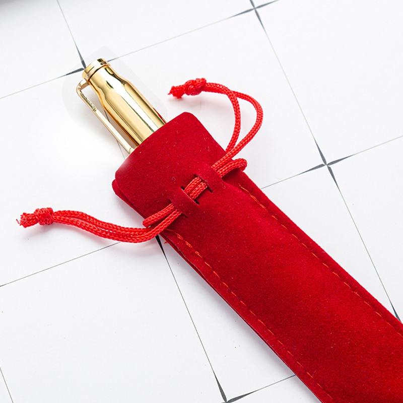 Pencil Case Multicolor Double-sided Thick Flannel Pencil Case Pen Packaging Bag