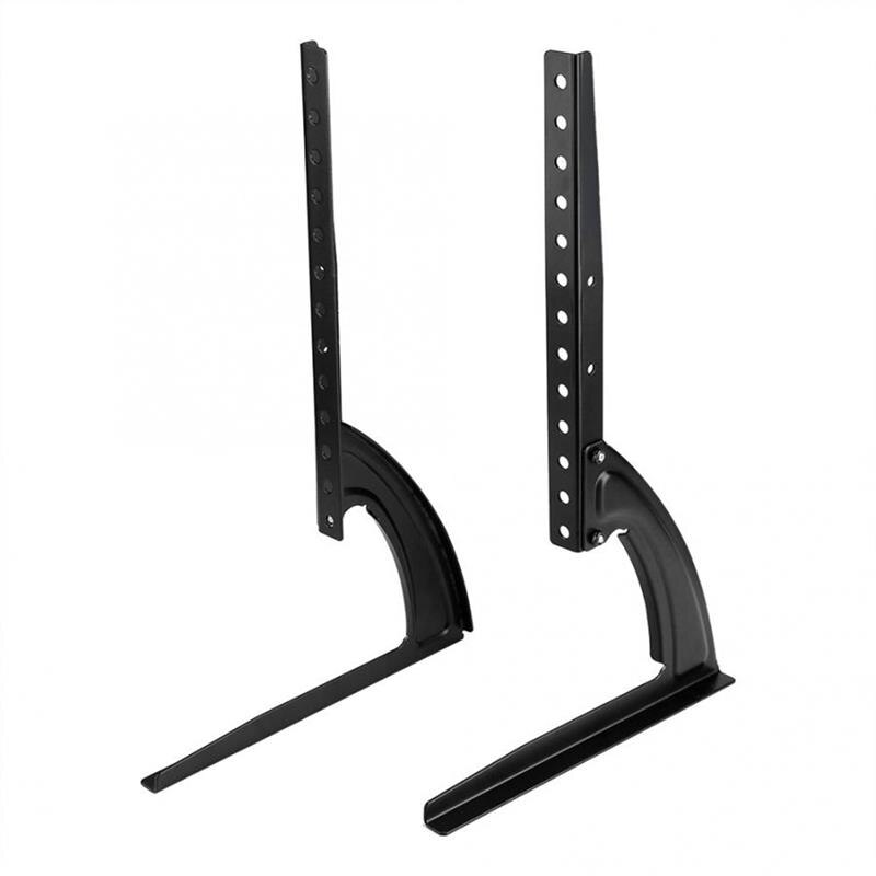 Ensemble Meuble TV Support De Table de Piédestal Charge 20KG 3 Niveaux Réglable Support Universel pour 26-37in LCD LED TV