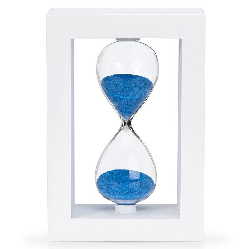 Multi Zweck Sanduhr Sanduhr Timer Verschiedene Rahmen und Sand Farbe 30/60 Minute für Dekoration Büro schreibtisch dekoration: B / 30 min