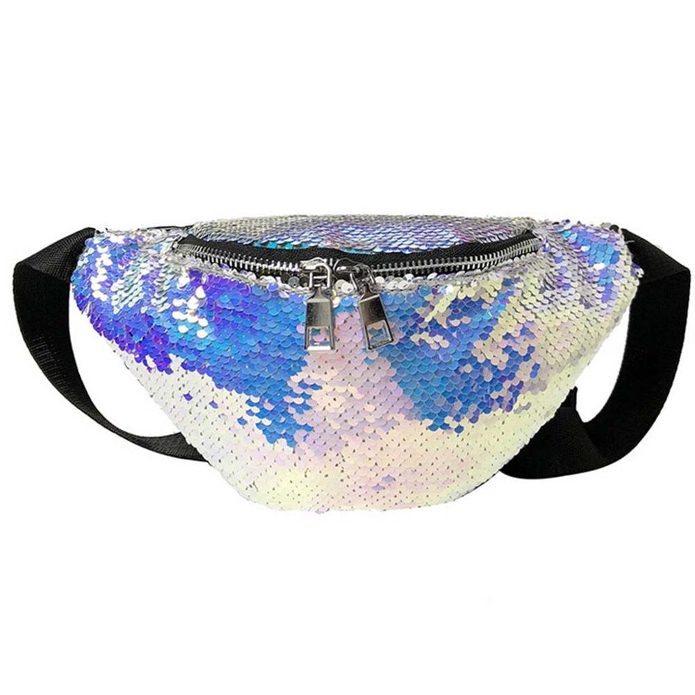 Mode dames tas toevallige trend zakken pailletten Messenger bag multifunctionele borst zak wilde schoudertas Y516: BU