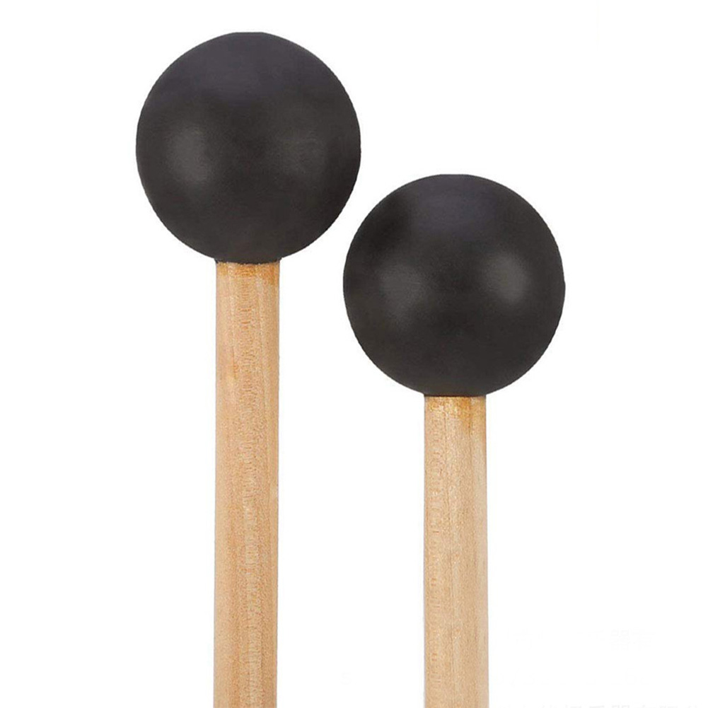 1 Pair 380mm Accessories Xylophone Beaters Marimba Mallet Instrument Tool Sticks Home Rubber Head Parts