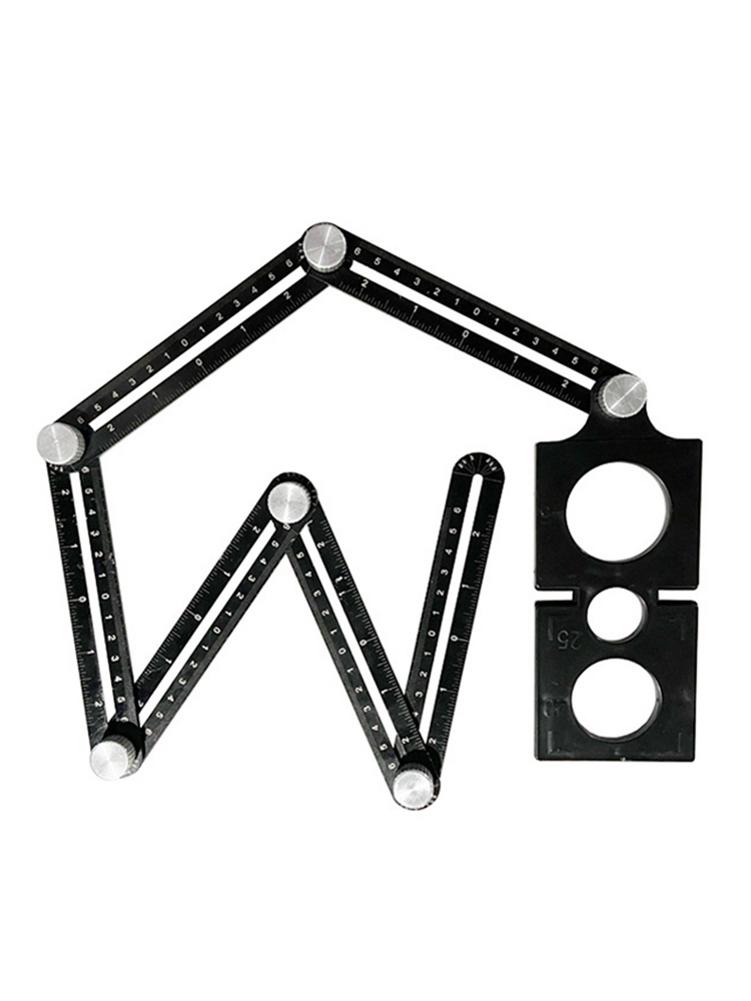 Square Ruler Woodworking Tool Drill Guide Ruler Measuring Tool Masonry Wall Tile Floor Tile Glass Universal Punching Artifact