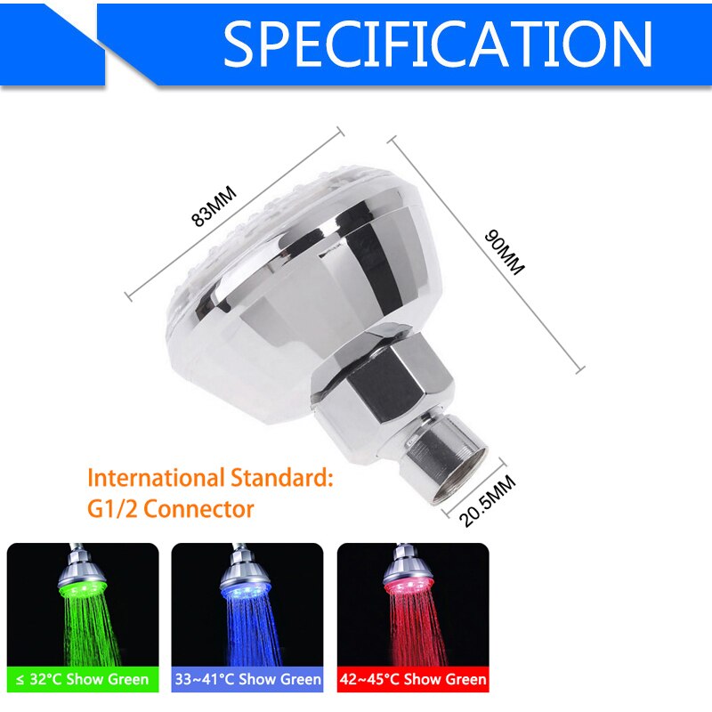 Led Water Kraan Accessoires Glow Kleurrijke Tap Nozzle Voor Badkamer Keuken Head Light 3 Kleuren 7 Kleuren