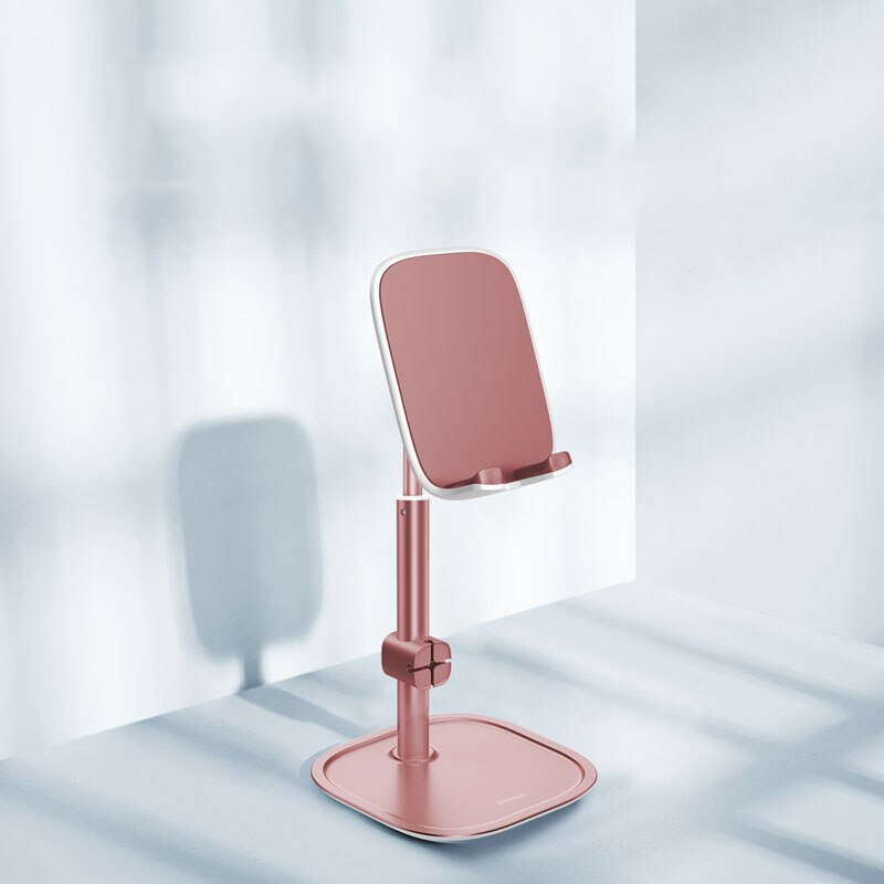 Baseus Telescopico Desktop Supporto Del Supporto Del Telefono Per Tablet Pad Del Desktop Tabella Del Supporto Del Supporto Del Basamento Per Il Telefono Cellulare Del Telefono Mobile Del Basamento Del Supporto Del: Pink Retractable