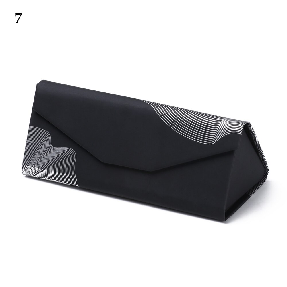 Neue Heiße Dreieck Gläser Kasten Süssigkeit Farbe Klapp Sonnenbrille fallen PU Wasserdichte Starke Magnet Brillen Schutz Organizer: Stil2-7