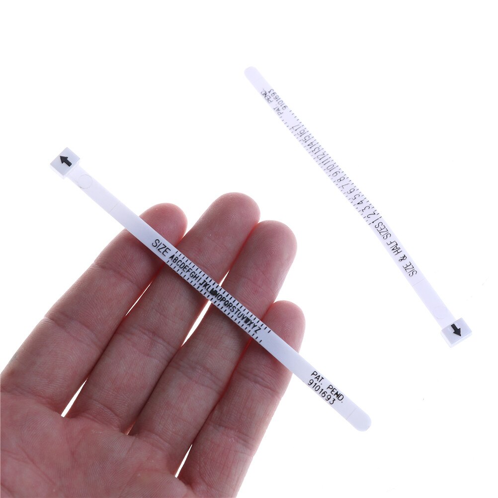 Ring Sizer Scale Gauge Finger Stick Mandrel Measurement Jewelry Tools Check Size