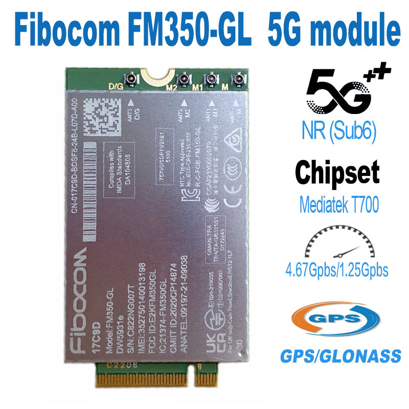 Wdxun FM350-GL Dw5931e 5G M.2 Module Voor Breedtegraad 7440 Breedtegraad 5531 9330 3571 Laptop 5G Oplossing 5000 Fm350 Gl: Beige