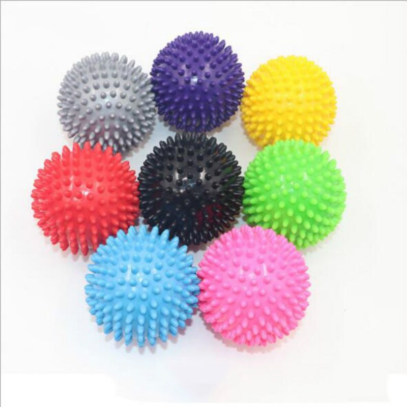 Unique 7.5cm/9cm Durable PVC Spiky Yoga Massage Ball Drain Point Fitness Hand Foot Pain Plantar Fasciitis Reliever Hedgehog Ball