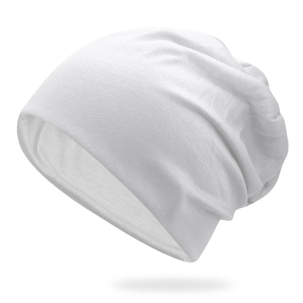 Women Men Stylish Beanie Hat Thin Hip-hop Soft Stretch Slouchy Outdoor Skull Cap Suitable for spring autumn summer hat: White