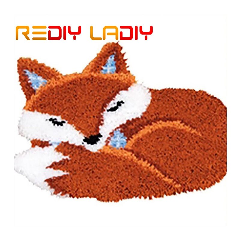 Latch Hook Kit Make Your Own Rug Colorful Butterfly Crocheting Cushion DIY Carpet Rug Acrylic Yarn Printed Canvas Hobby & Crafts: ZD597