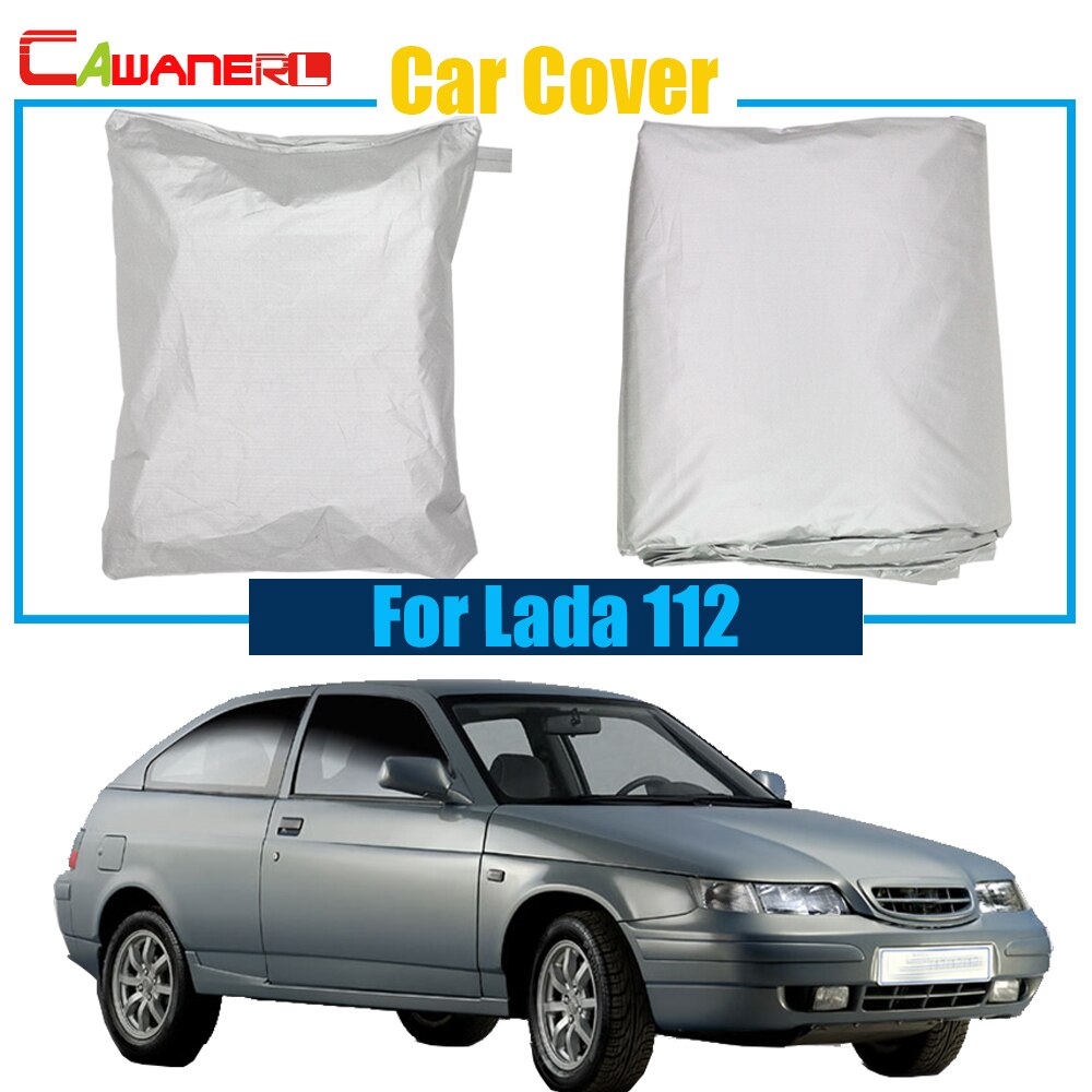 Cawanerl Auto Cover Auto Outdoor Sneeuw Regen Zon Slip Bescherming UV Anti Cover Stofdicht Voor Lada 112