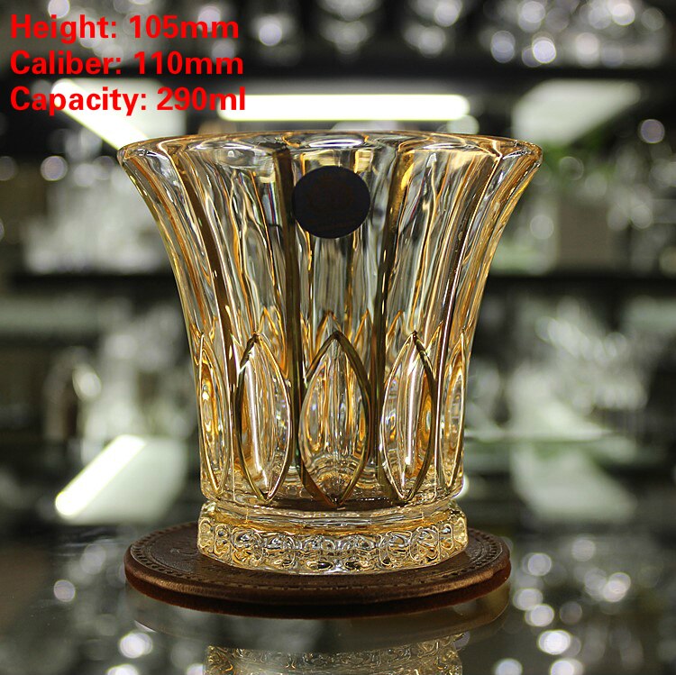 Tjekkisk boutique spor guld whisky glas krystal vin kop cann drikkeglas vaso gafas verre tjekkiske chivas vasos de cristal: Nr. . 9