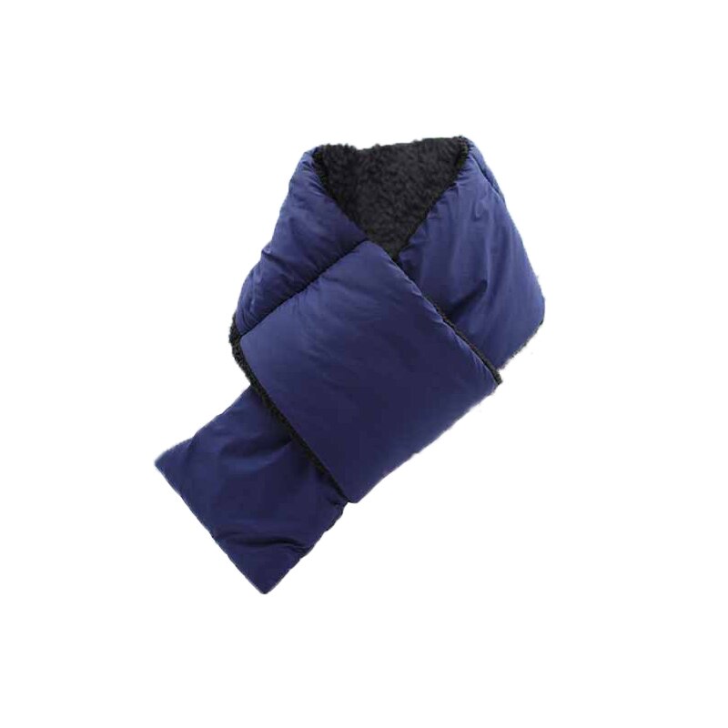 Waterproof Cotton Snood Men Outdoor Winter Thermal Warm Hiking Skiing Scarves Windproof Neck Warmer Camping Cycling Scarf Women: A- Navy