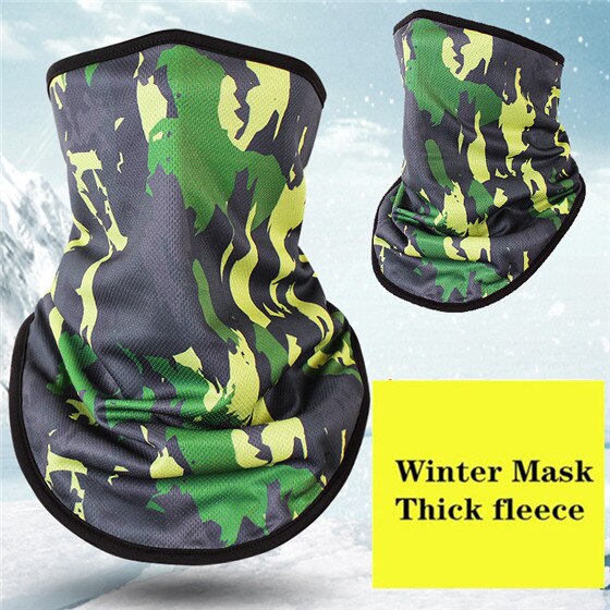 Winter Fleece Ski Sjaal. Fietsen Snowboard Apparatuur Bandana Hoofddeksels Masker Nek Driehoek Thicken Warm Vrouwen Mannen Camouflage Slabbetjes: NO.14