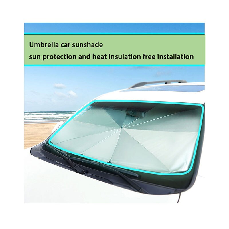 1Pc 79*145Cm Voor Achter Voorruit Paraplu Zonnescherm Window Zonnescherm Zonnescherm Visor Film Voor Auto window Auto Accessoires