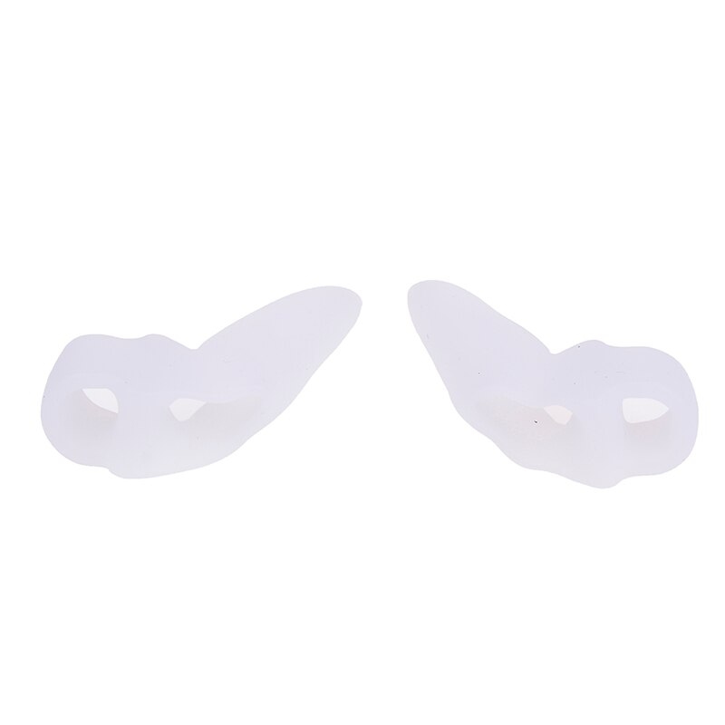 Hallux Valgus Pro-separadores de dedos de los pies, Gel, Corrector de juanetes, protector, correctores ortopédicos, correctores ortopédicos, almohada para los dedos de los pies de hueso grande: Blanco