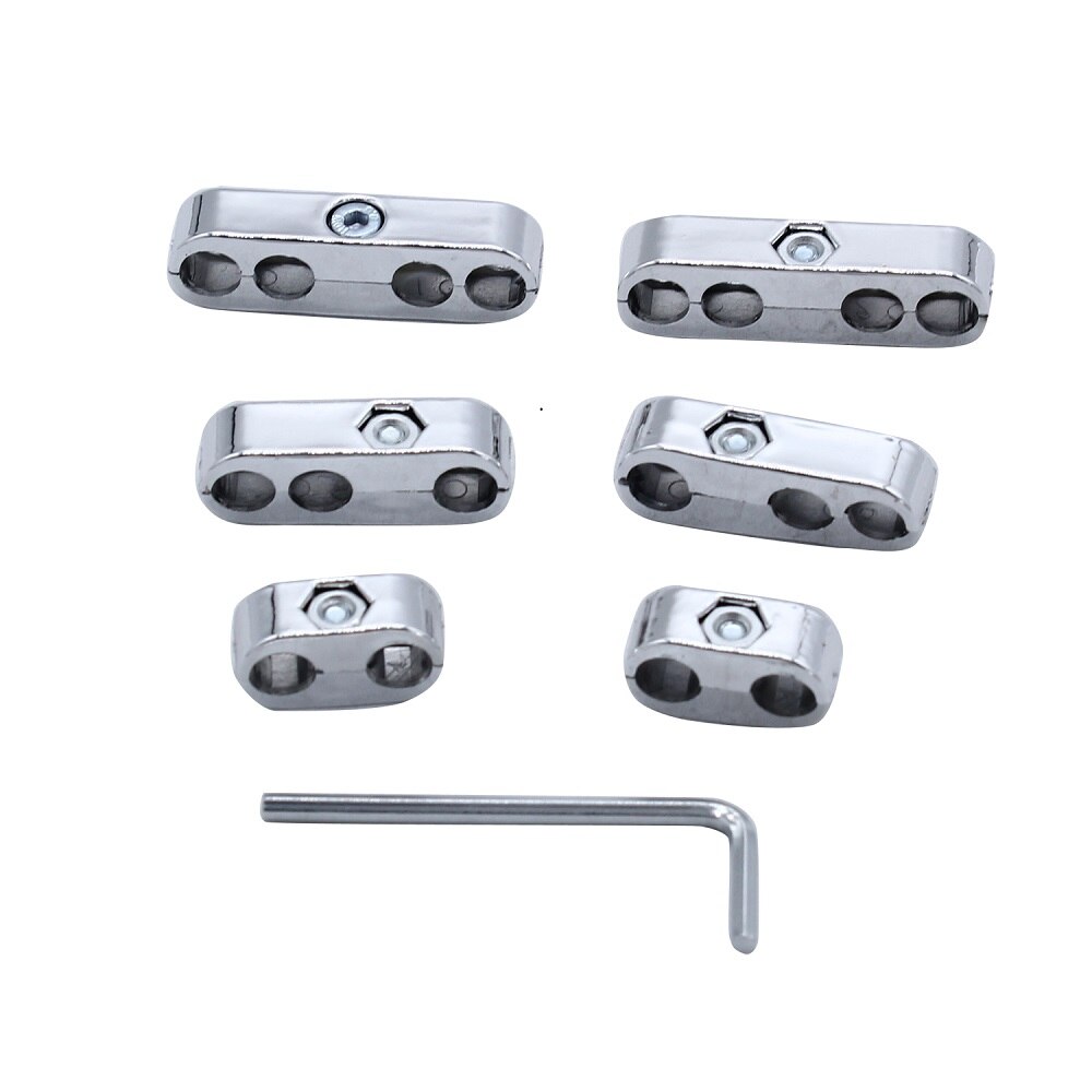 2 Sets 7mm 8mm Chrome Spark Plug Wire Separators Looms for Mopar Ford Chevy 9723 Grandado