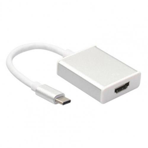 adapter USB robić USB 3.1 USB-C na HDMI-konwerter robić powietrze zawodowiec Matebook/Samsung tablet iPad 4K kabel HD monitor wideo: srebro szary