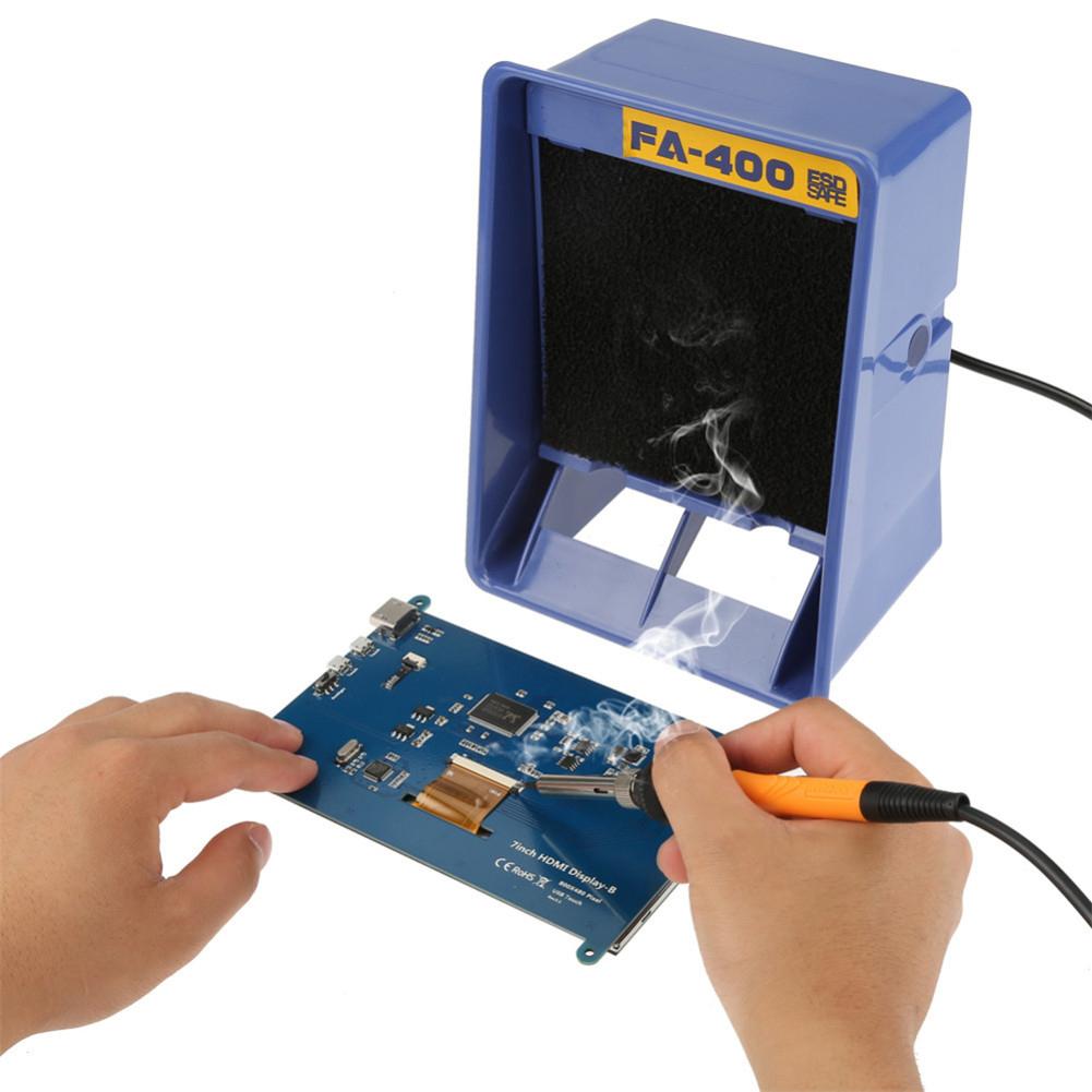 FA-400 Solder Iron Smoke Absorber,ESD Fume Extractor,Welding Exhaust Anti-static Smoke Absorber Instrument 220V/110V