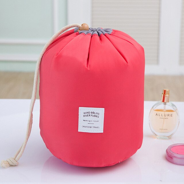 Multifunctional Storage Bag Waterproof Portable Cosmetic Bag Female Cosmetic Bag Travel Bag Beauty Bag travel Storage Bag: red