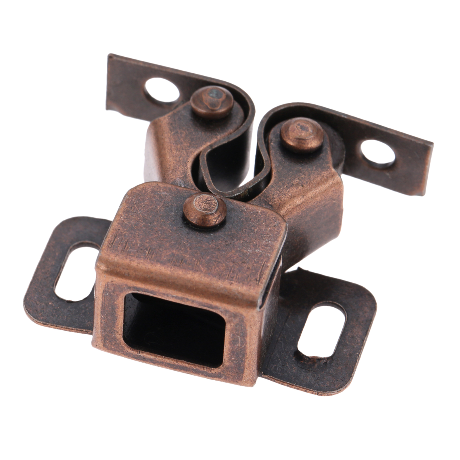 Tope magnético para puerta de armario, Tope de puerta, amortiguador, herrajes para puerta de armario, muebles: 1Pc Red bronze