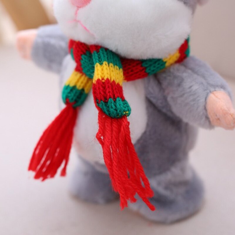 Gadający chomik powtarza do, co mówisz naśladując zachowania, pluszaki zwierzątka, elektroniczna mysz zabawki interaktywne dla przyjaciół