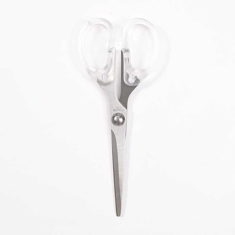 Przezroczysty PS różbyć winnym złoto zszywacz dziurkacz robić paznokci nożyczki biurowe introligatorskie zszywacz dziurkacz nożyczki: srebro Scissors