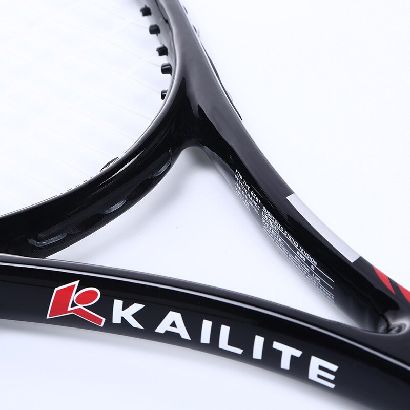 Raqueta De Tenis De aleación De aluminio y carbono, raqueta De entrenamiento Unisex De raqueta De Tenis con bolsa De agarre libre